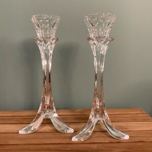 Set of Crystal Candlesticks - 2